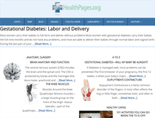 Tablet Screenshot of healthpages.org